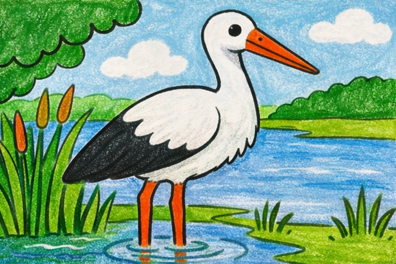 stoerche2 Illustration Storch